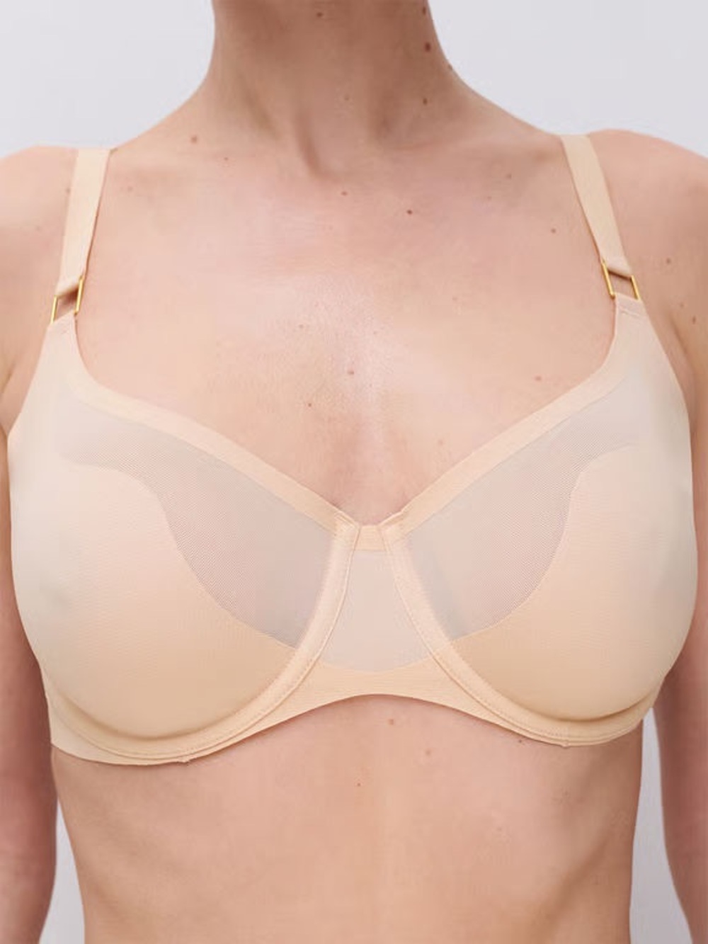 CHANTELLE Pure Light Unlined Bra - Nude Blush 36DDD